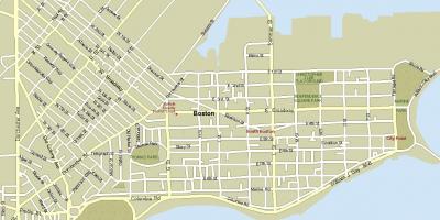 Քարտեզ փողոցների Բոստոնում
