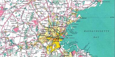 Քարտեզը մեծ Բոսթոնի
