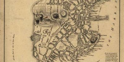 Քարտեզ պատմական Բոստոնում