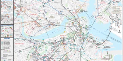 Mbta ավտոբուսը քարտեզի վրա